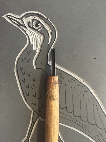 carving a curlew
